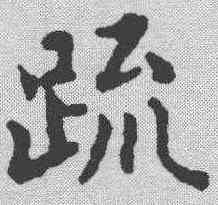 疏,祝允明 ,書法字典